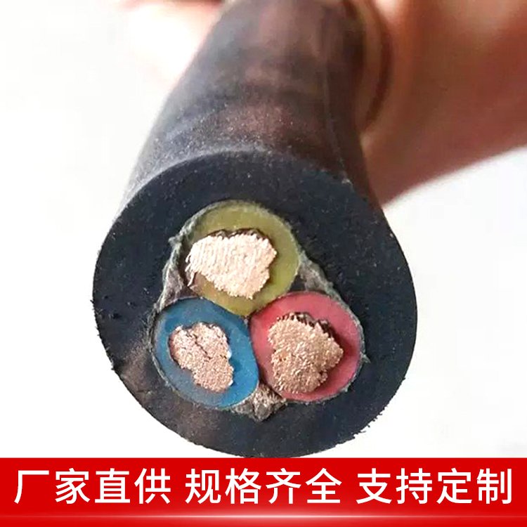 YC重型橡套软电缆 3*10+1*6 耐火耐油 用于地下建筑工程 银顺