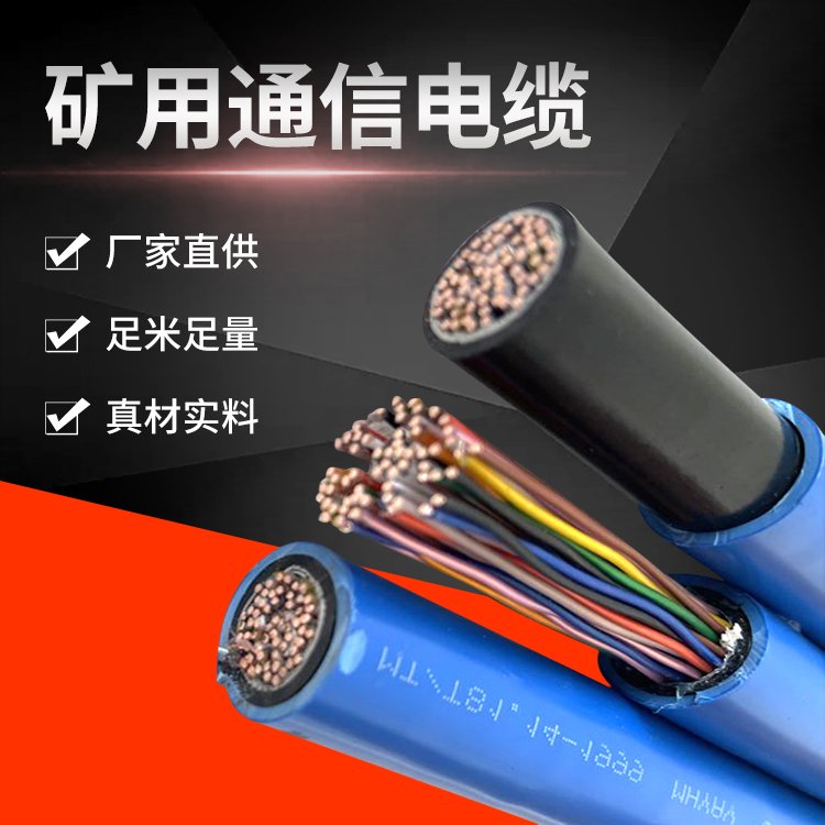 MHYA32矿用通信电缆 100*2*1/0.8 矿井用传感器线缆 导电性好 天联