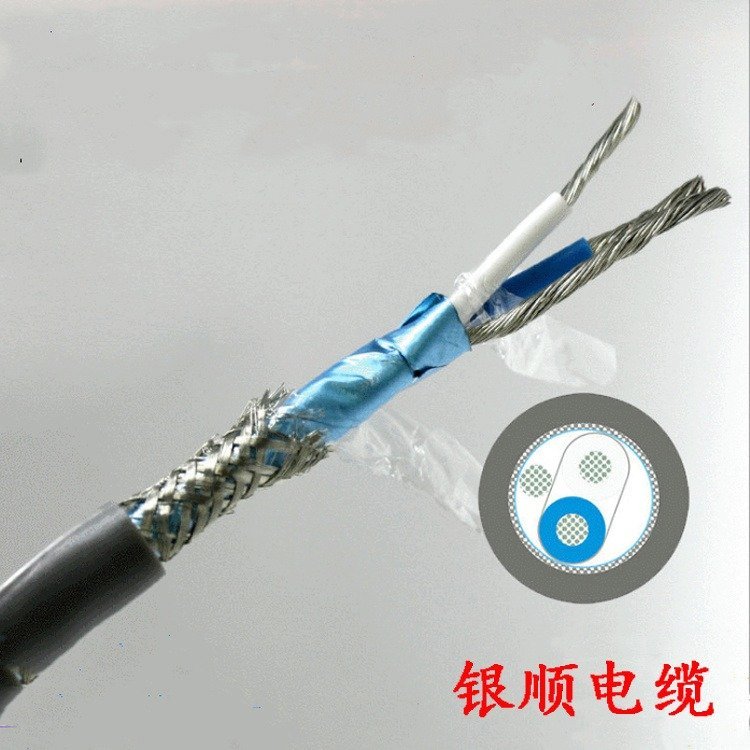 小猫ASTP-120铠装屏蔽双绞线RS485电缆2*0.3灰色PVC护套