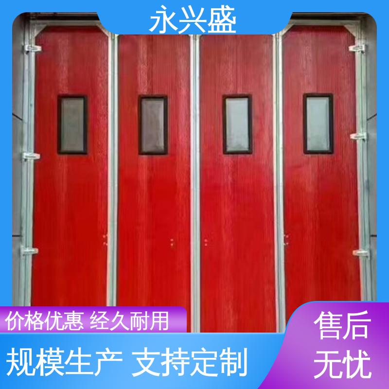 工业折叠门定制 永兴盛门控 多扇折叠车间厂房用 颜色可选
