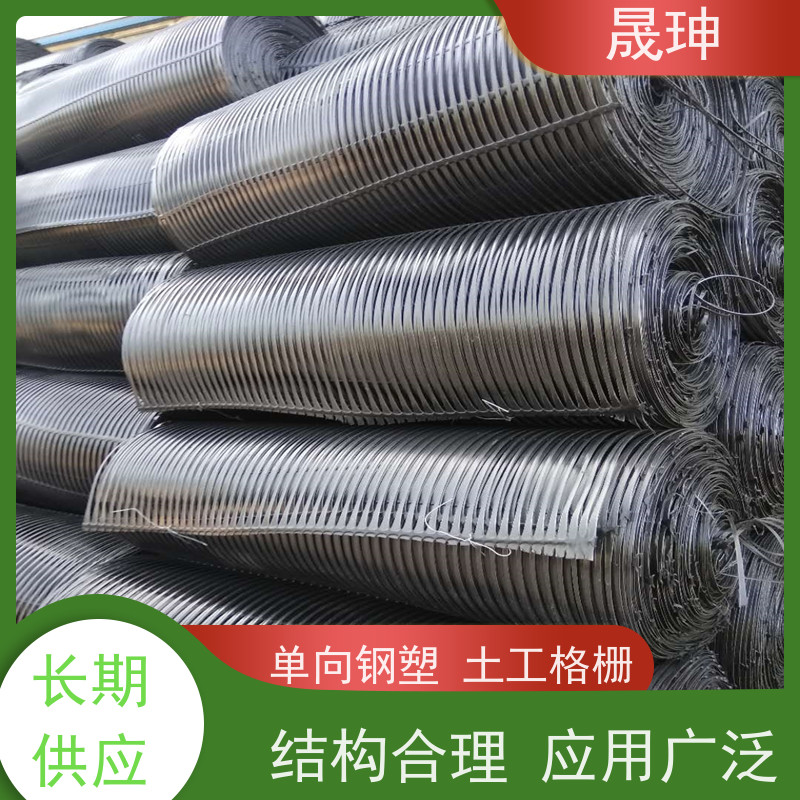晟珅 实力厂家 单向拉伸塑料土工格栅 结构性强 性价比高