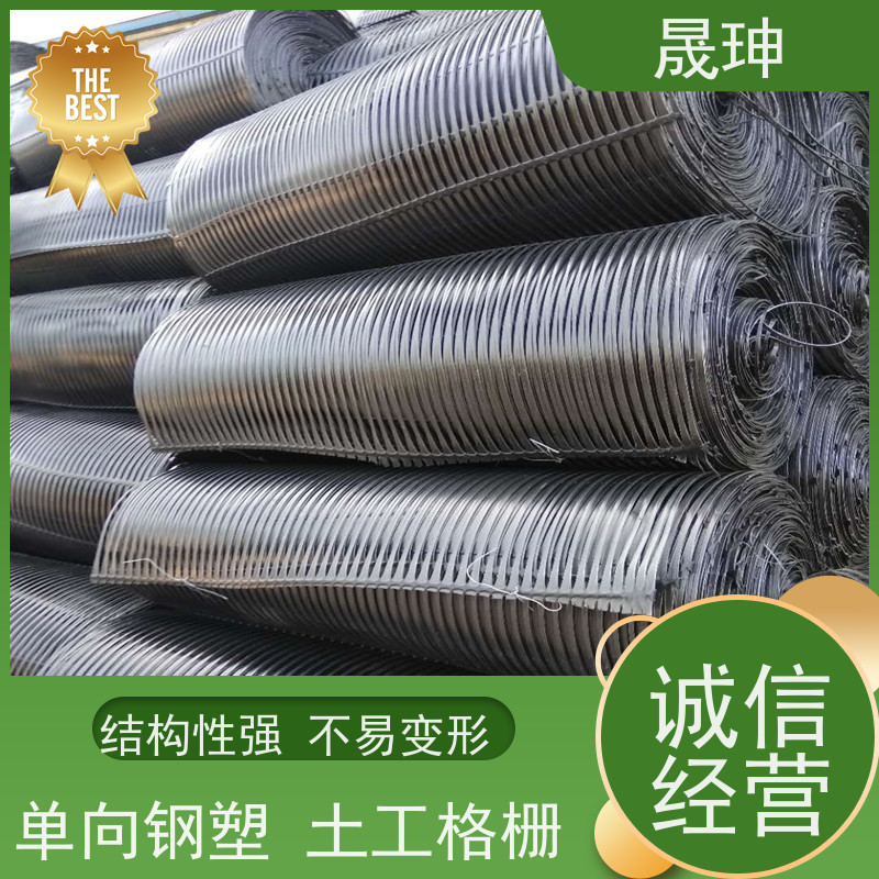 晟珅 长期供应 单向钢塑土工格栅 应用广泛 库存充足