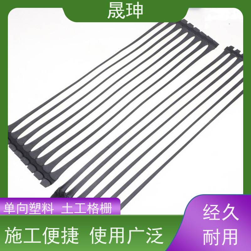晟珅 全国供应 单向塑料土工格栅 结构性强 品质可信