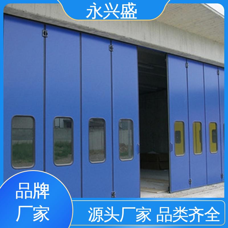 十 堰工业折叠门 彩钢板电动推拉门节省安装空间 多色可选