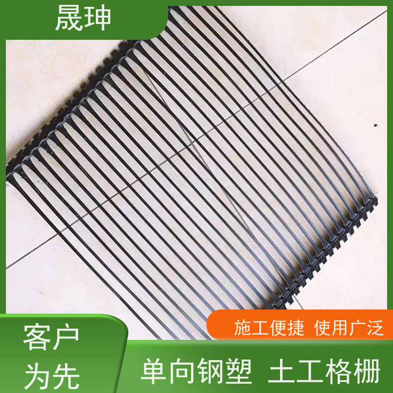 晟珅 全国供应 单向拉伸塑料土工格栅 结构性强 货源充足
