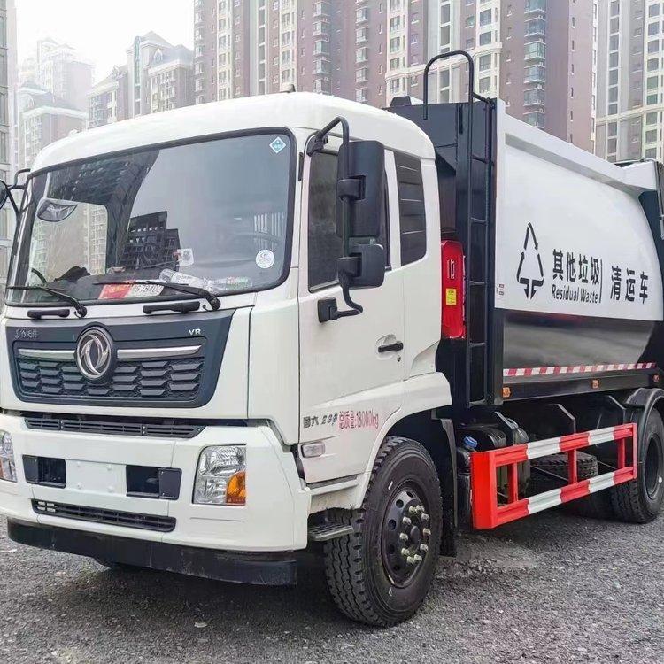 国六东风天锦12吨生活垃圾压缩车 14立方容积