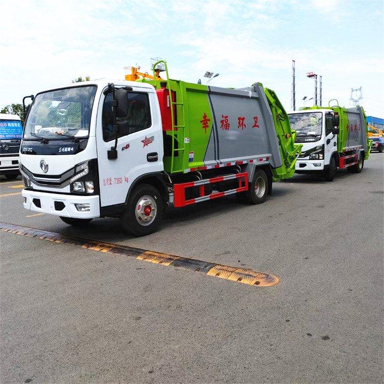 国六东风多利卡D6压缩垃圾车 容积6.5立方 3吨生活垃圾转运车