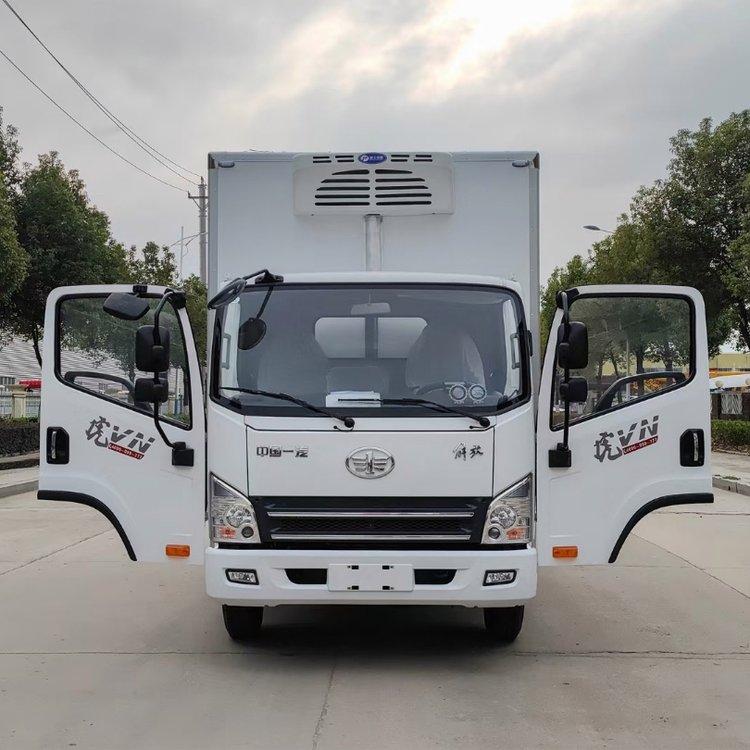 海鲜水产品冷冻保鲜车4米2蓝牌标箱宽体重载版大马力