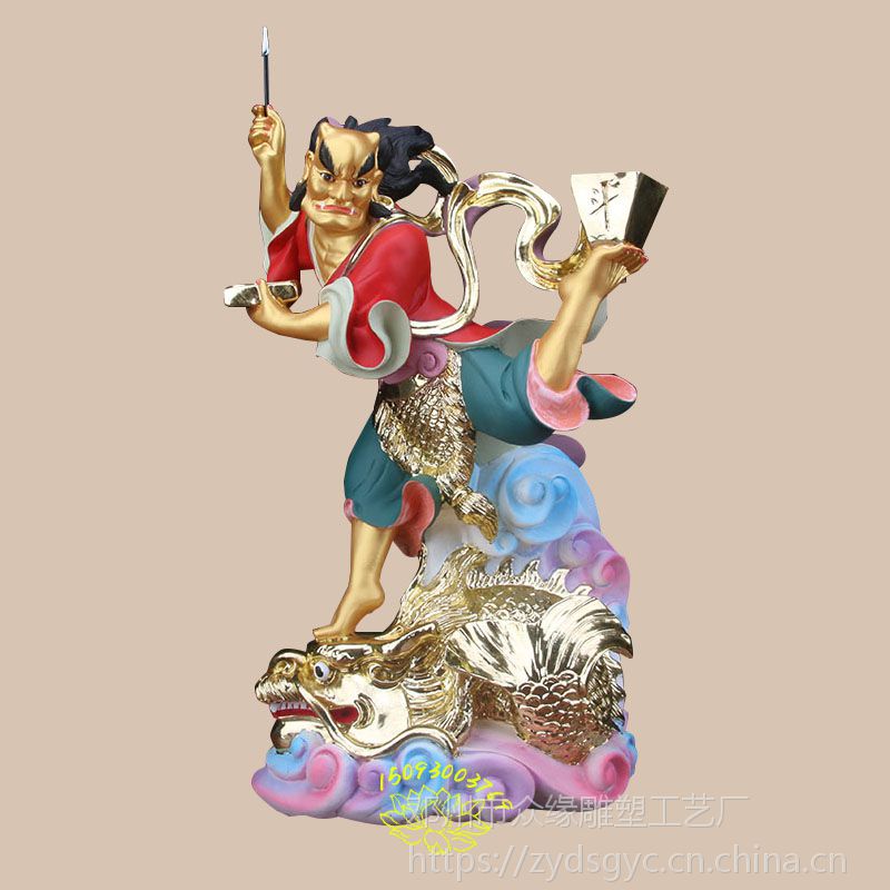 众缘厂家进口树脂佛像摆件 手工工艺木箱包装