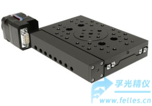 角位移台是具有角度测量功能的测角台,光学角位台