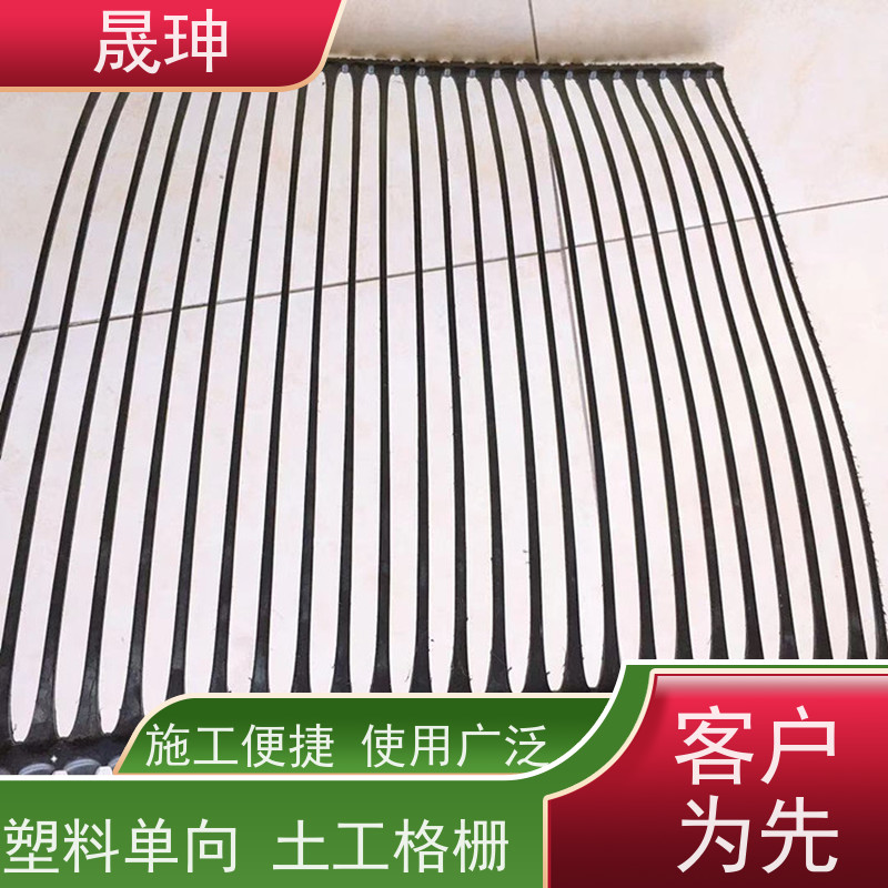 晟珅 长期供应 塑料单向土工格栅 使用时间长 性价比高