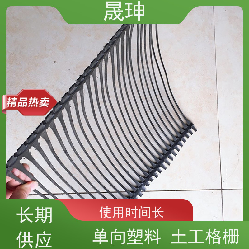 晟珅 长期供应 PE单向拉伸土工格栅 结构性强 品质可信