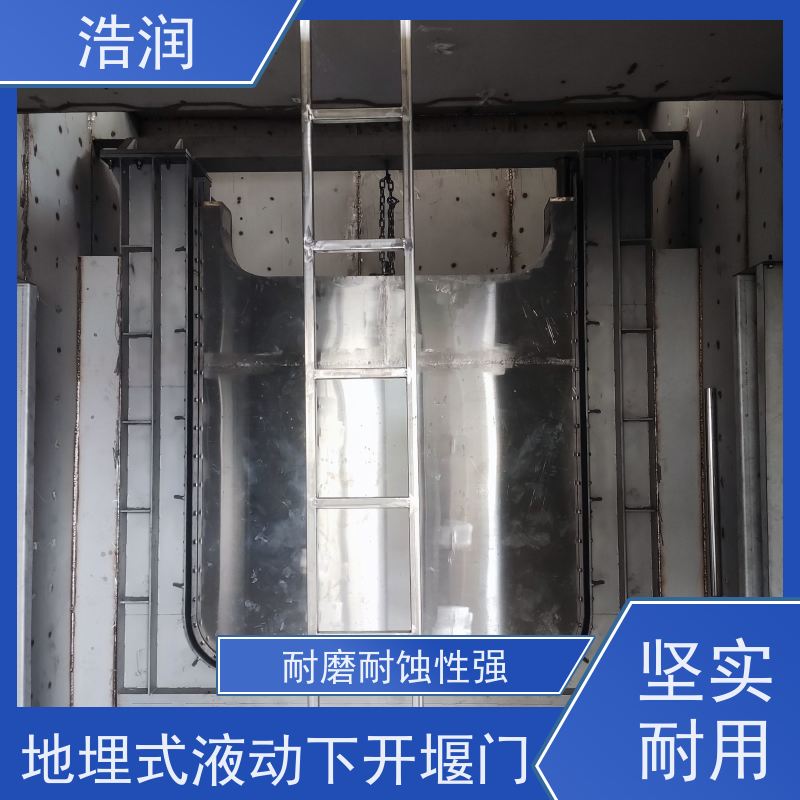 浩润 智能液动下开堰门 防腐性强 结构合理坚固 便于维护