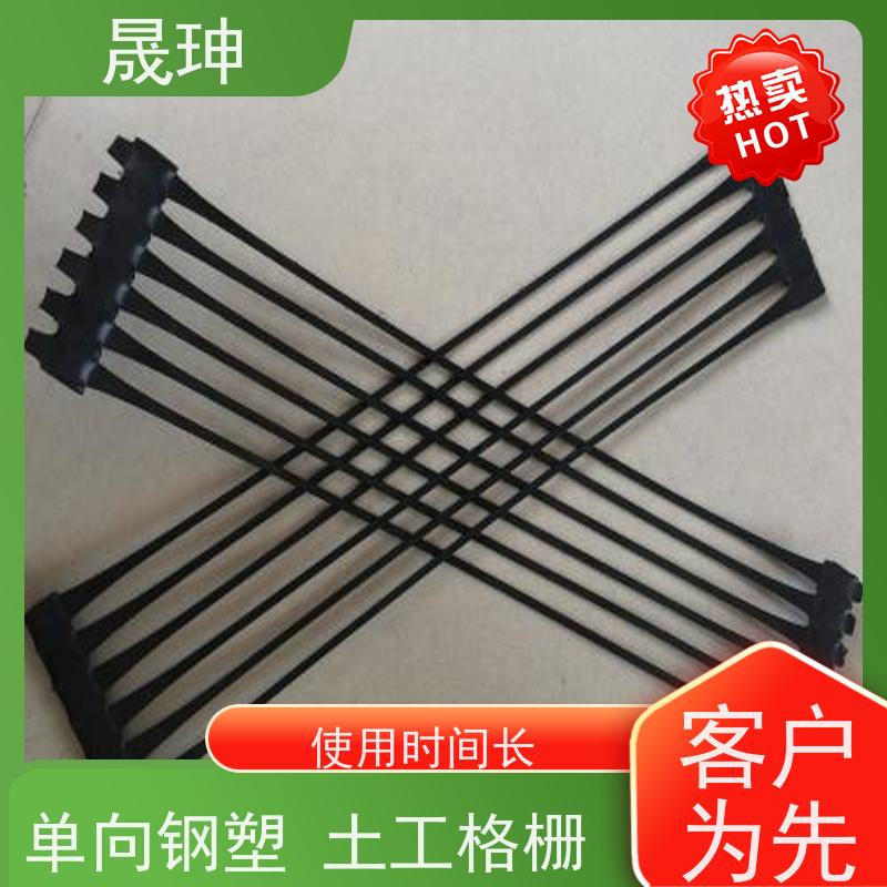 晟珅 全国供应 单向钢塑土工格栅 结构合理 库存充足