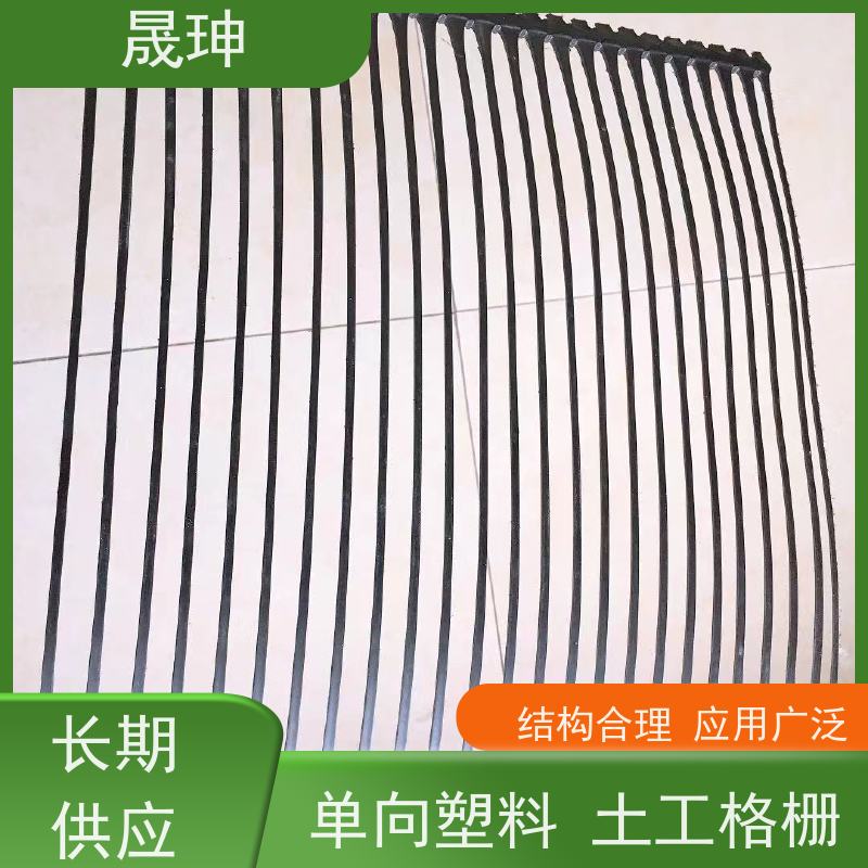 晟珅 长期供应 单向拉伸塑料土工格栅 施工便捷 品质可信