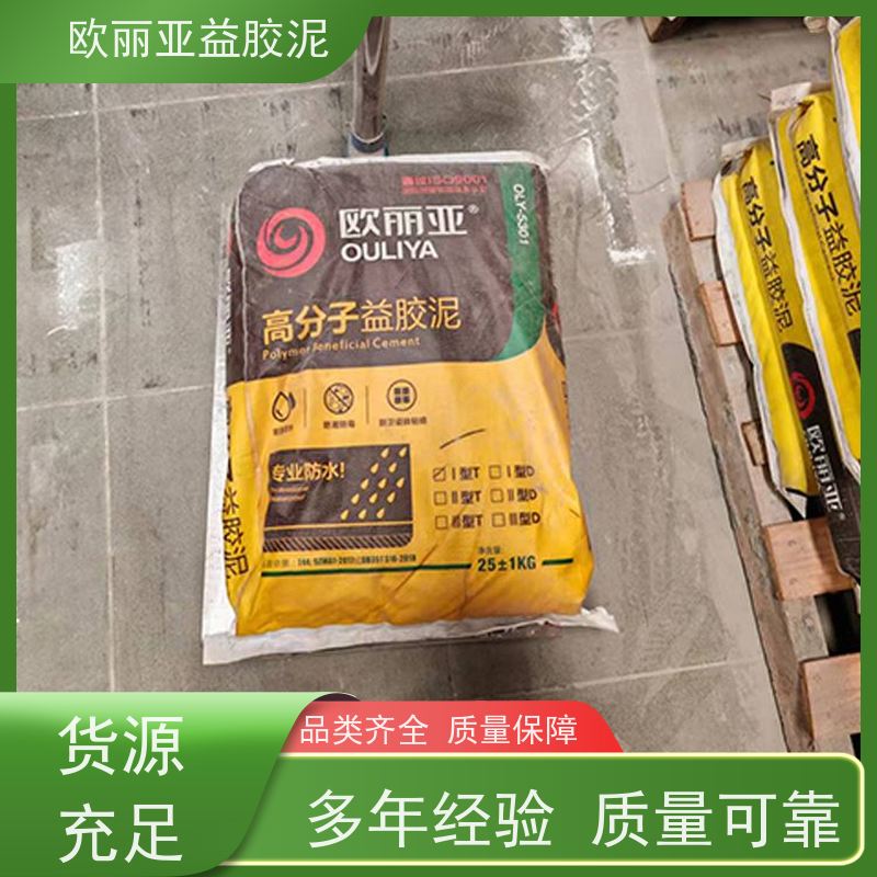 高分子益胶泥 抗渗不返碱干粉贴砖抹面 抗裂砂浆 刚性防水粘贴材料
