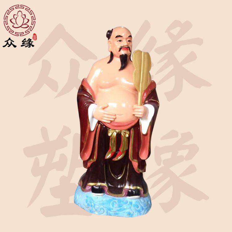 极彩新款八仙神像定做 何仙姑 八仙过海佛像 吕洞宾半手工雕塑定制
