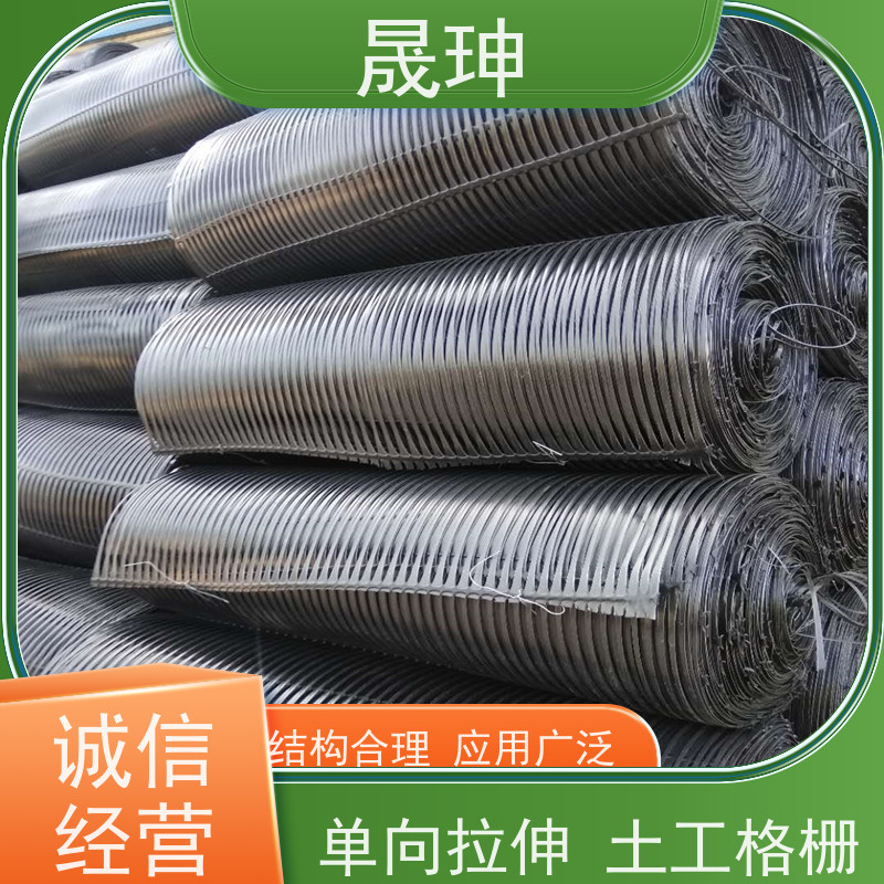 晟珅 长期供应 塑料单向土工格栅 使用时间长 库存充足