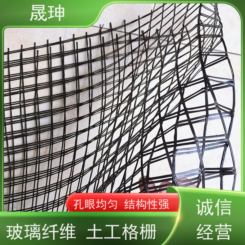 晟珅 实力厂家 玻纤土工格栅 施工便捷 品质可信