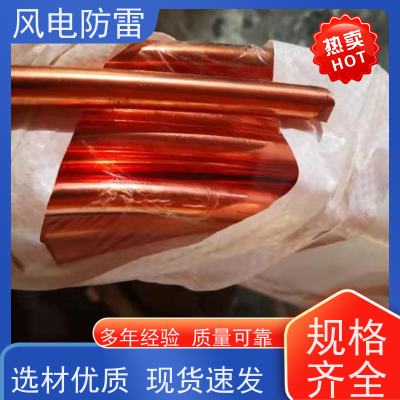 风电防雷 规格齐全 可定制 非 金 属石 墨选材 铜覆钢扁铁40*4mm