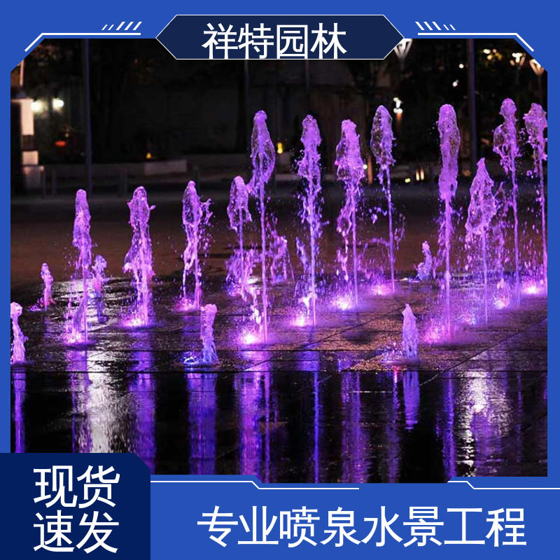 多年经验 球形喷嘴 小型音乐喷泉 七彩灯光排列 祥特园林