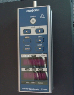 日本ONOSOKKI小野手持式电梯速度计EC-2100传感器