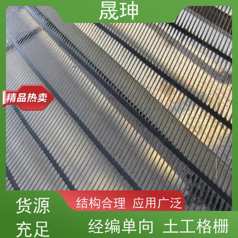 晟珅 长期供应 PE单向拉伸土工格栅 结构合理 性价比高