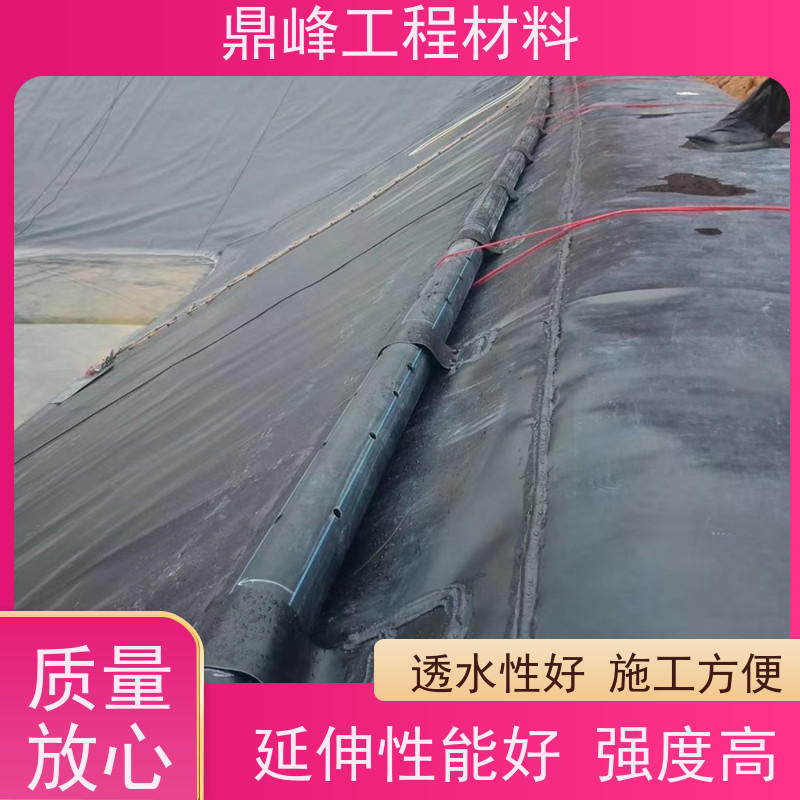 鼎峰 HDPE防渗土工膜厂家 黑色聚乙烯耐根穿刺防水膜
