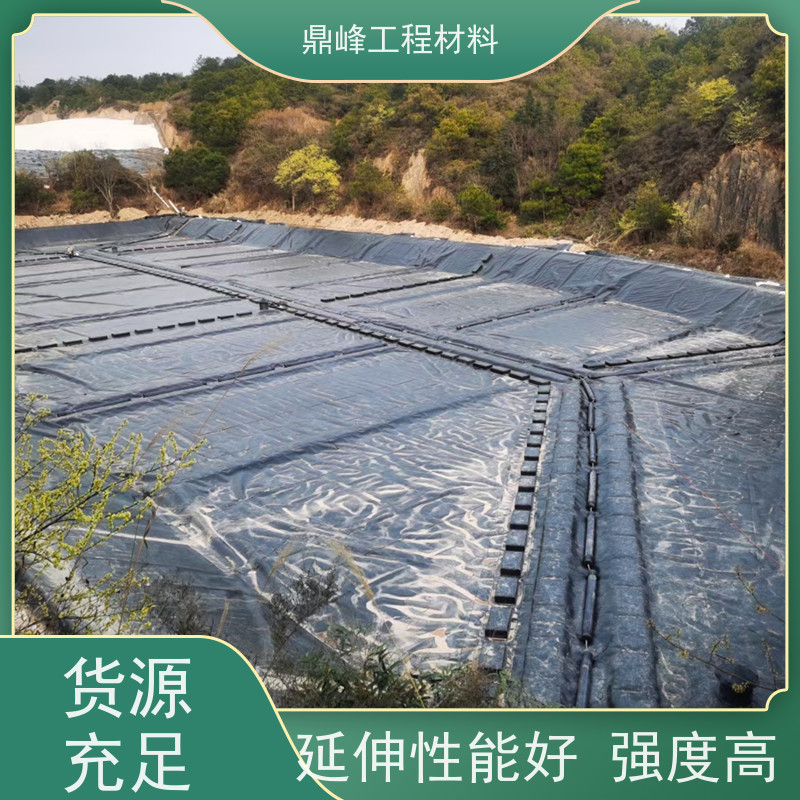 鼎峰 1.5mm双糙面土工膜 化学稳定性能 施工便捷快速