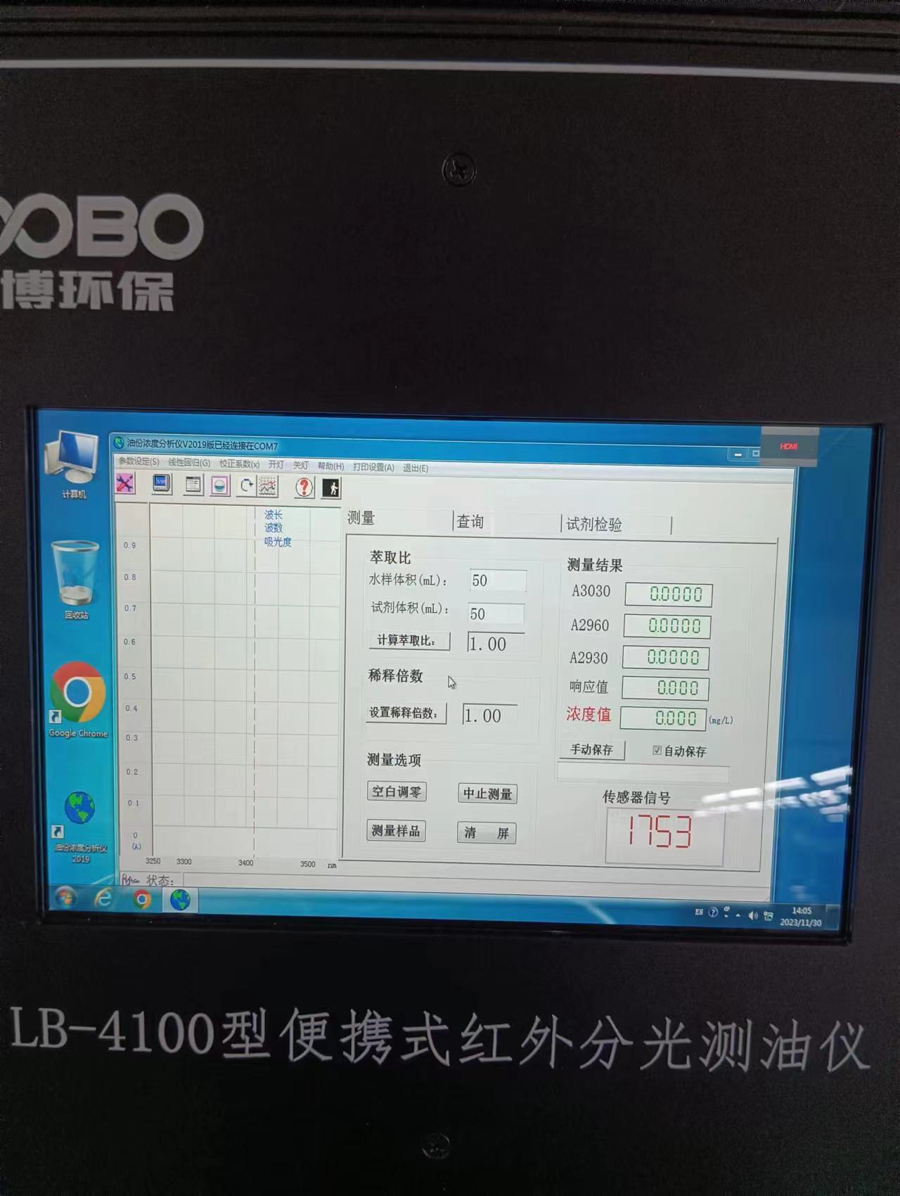 LB-4100型便携式红外分光测油仪石油类矿物油动植物油总油含量