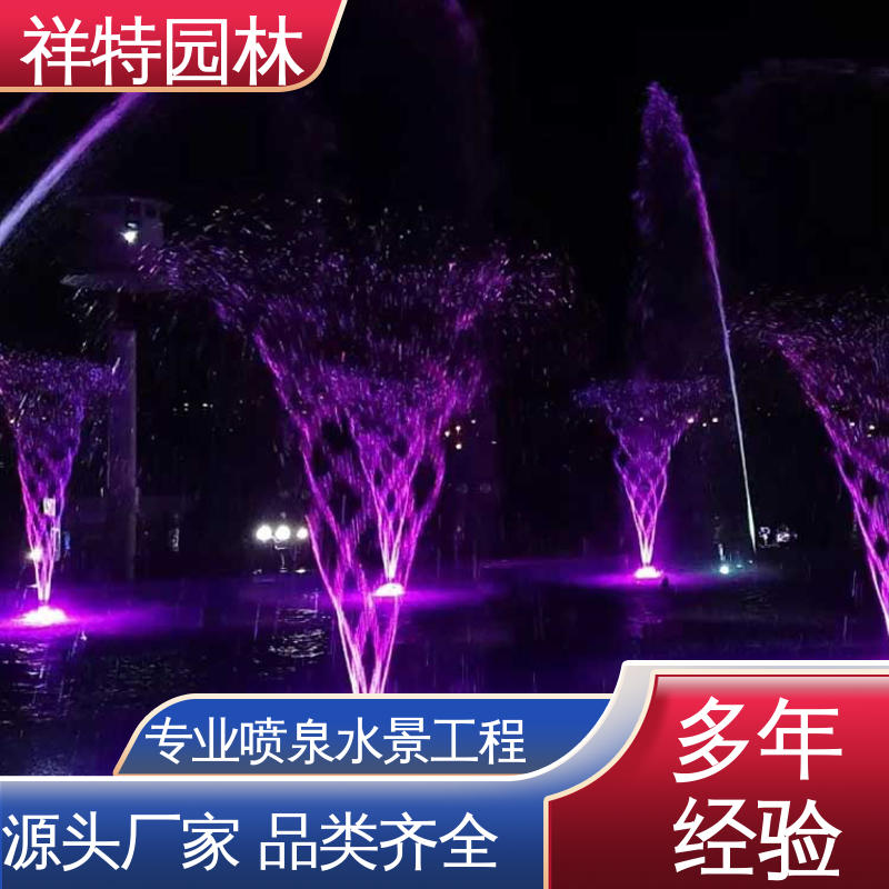 祥特园林 景区音乐喷泉 颜色绚丽 公园水景设备 维护方便