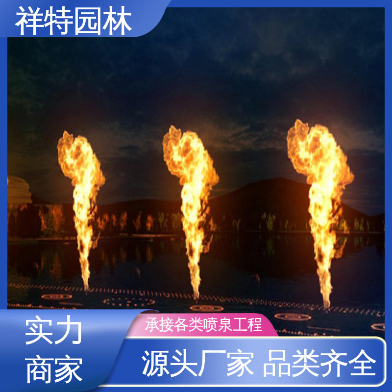 祥特园林 景区喷泉 颜色绚丽 七彩灯光排列 款式多样