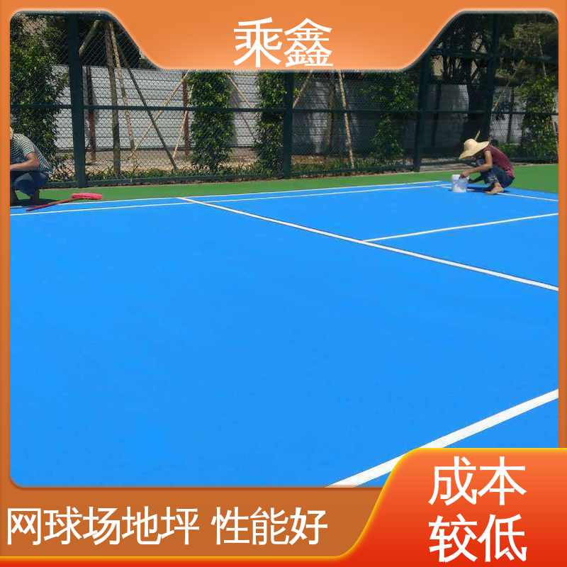 乘鑫 体育馆 篮球场地坪漆施工 哑光型 防滑型 性能好 在线接单