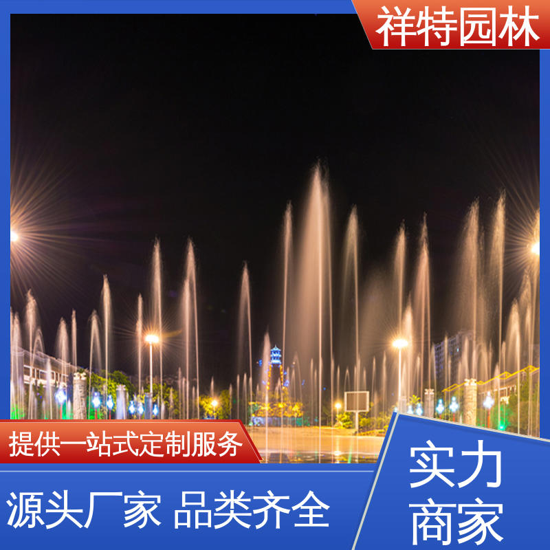 祥特园林 远程指导 多年经验 旱式音乐喷泉 七彩灯光排列