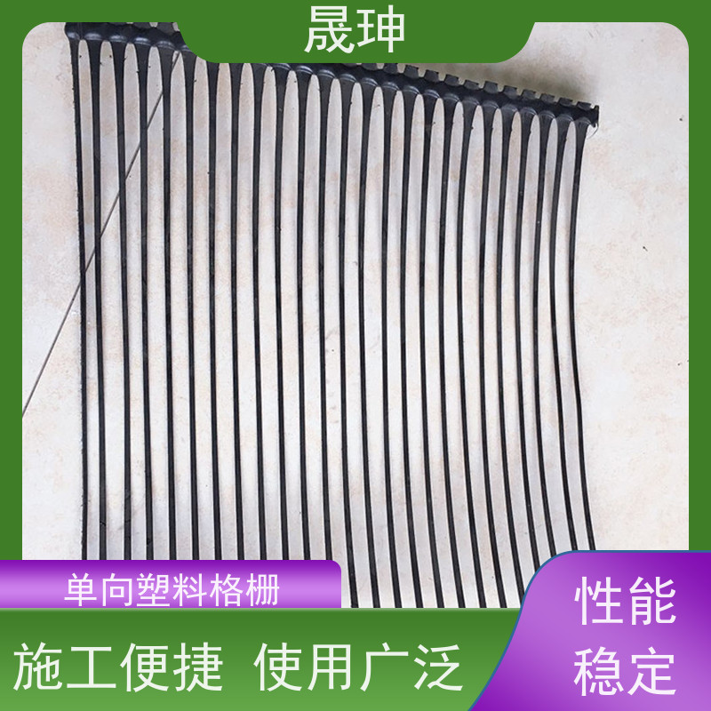 晟珅 实力厂家 单向塑料土工格栅 结构合理 货源充足