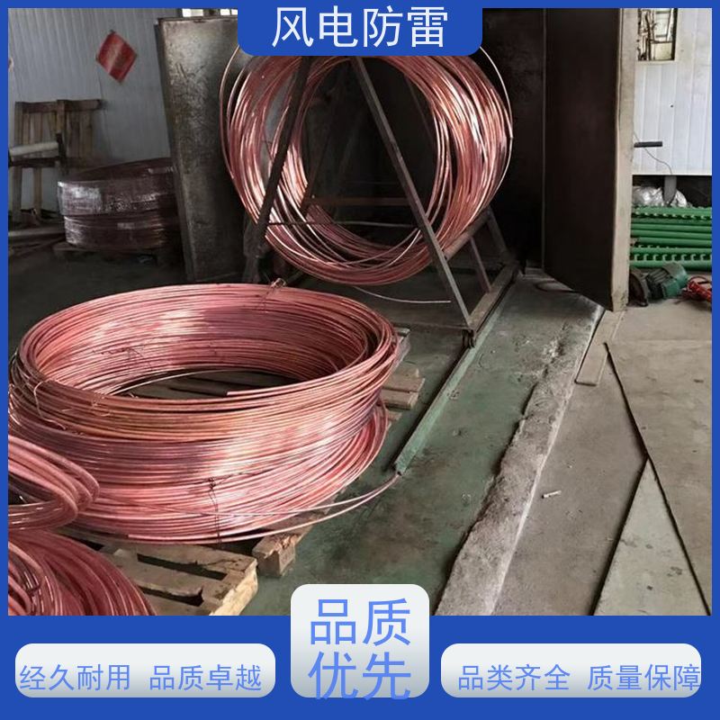 风电防雷 性能稳定 使用安全 石 墨材料阻值低 铜包钢接地圆线12mm