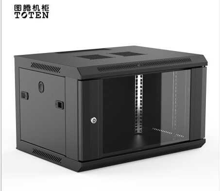 机柜定制众图机柜厂 2024年新款 图腾/金盾 600宽450深黑色白色 交换机监控用