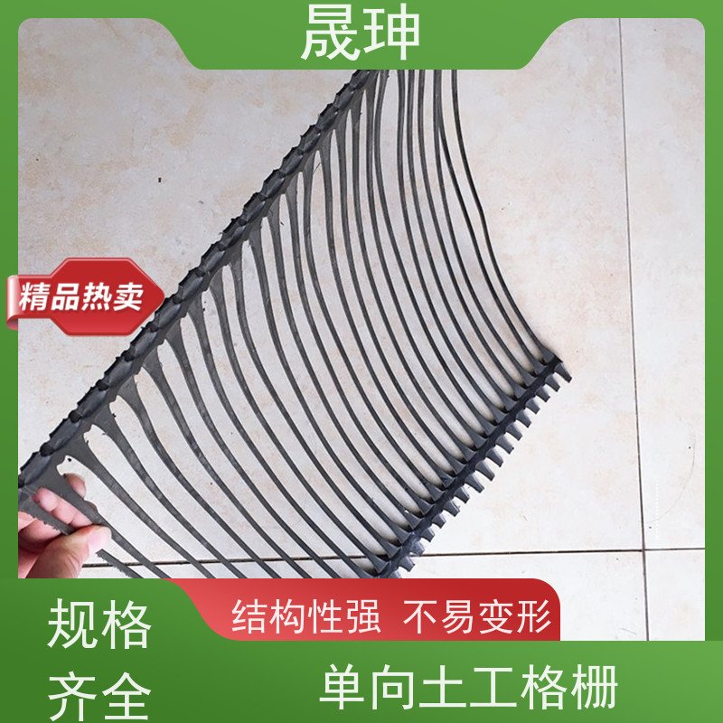 晟珅 长期供应 单向塑料拉伸土工格栅 结构合理 诚信经营
