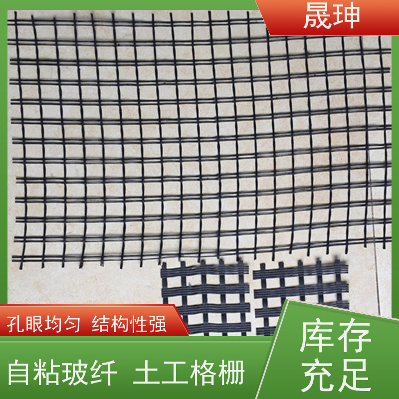 晟珅 实力厂家 精编玻纤土工格栅 结构合理 品质可信