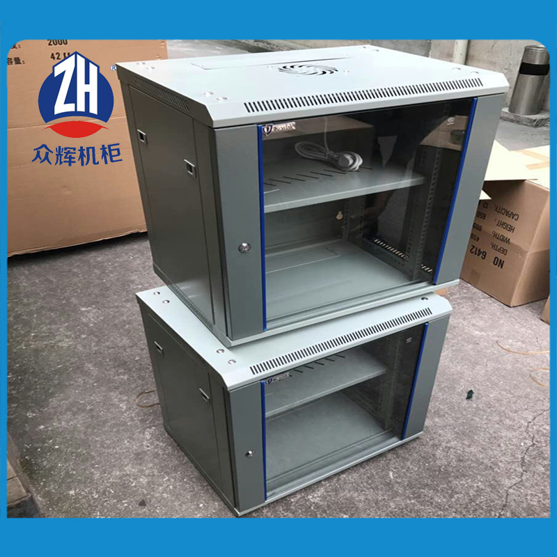 机柜定制众图机柜厂 交换机监控用 家用企业 600宽450深黑色白色 图腾/金盾