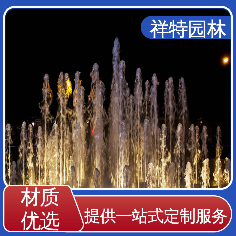 喷射高度可控 广场公园水景 旱式音乐喷泉 多年经验 祥特园林