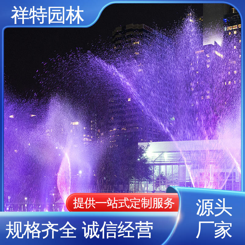 远程指导 维护方便 七彩灯光排列 湖面音乐喷泉 祥特园林