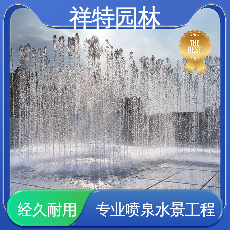 颜色绚丽 公园水景设备 多年经验 互动喷泉 祥特园林