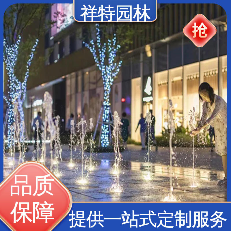 祥特园林 音乐喷泉设计 七彩灯光排列 造型优美 经久耐用