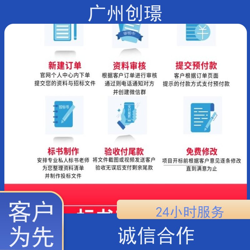 创璟 食材采购 投标书制作公司 省时省心 快速审核