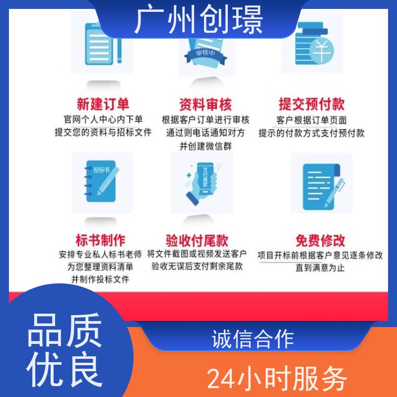 创璟 配送服务 标书制作公司 一站式服务 快速审核