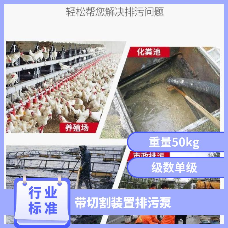 350WQK1100-10-55 带切割装置排污泵 不阻塞 边立式 电动 10m~60m