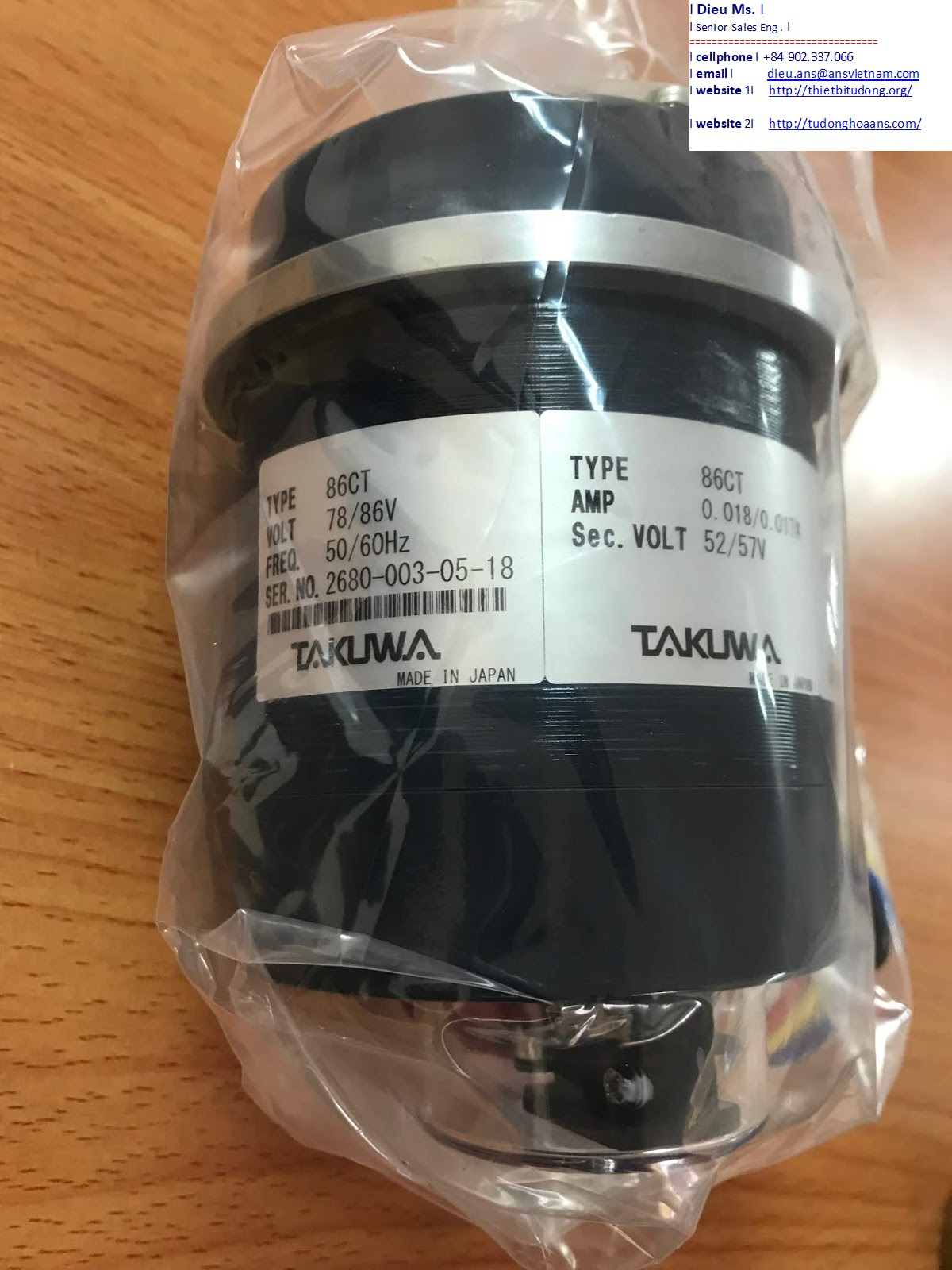 原装日本TAKUWA 马达同步变送器 86G信号发生器