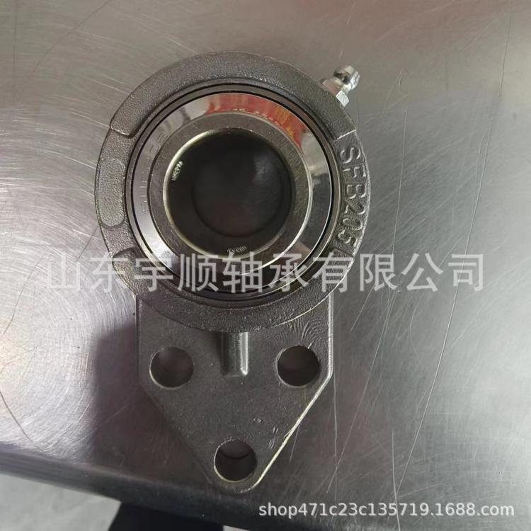 厂家供应不锈钢带座轴承 SUCFB205悬挂式轴承 免维护外球面轴承