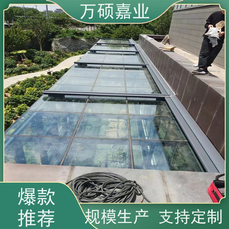 天棚帘隔热遮阳帘 商场天幕蓬 万硕支持定制 安装
